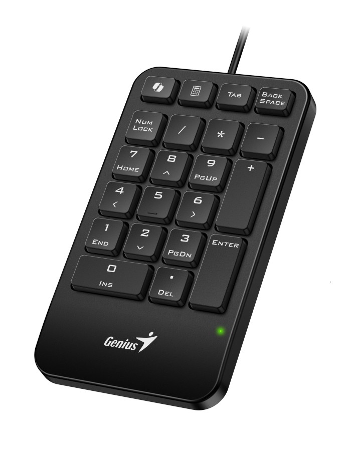 Genius Keyboard Numeric Pad Wired AI w/Palm Rest USB-A NumPad 125