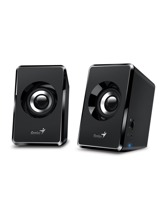 Genius PC Speakers 2.0 6W 3.5mm USB Powered Black SP-U125 Genius PC Speakers 2.0 6W 3.5mm USB Powered Black SP-U125