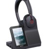 Yealink Headset Wireless Dual-Mode DECT/Bluetooth 4-Mic NC with ANC & Basestation WH68 Workstation Teams