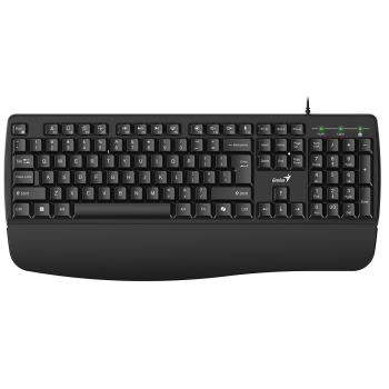 Genius Keyboard Wired AI with Palm Rest KB-123 English