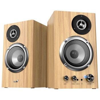 Genius PC Speakers 2.0 50W Aux & BT SP-HF1812BT Pine Wood