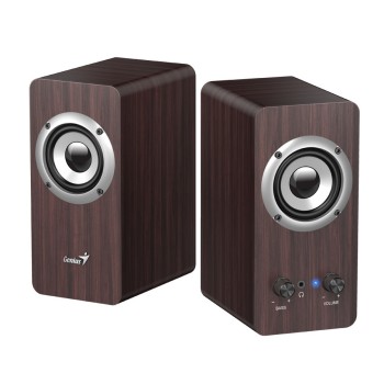 Genius PC Speakers 2.0 16W SP-HF400 Brown Wood