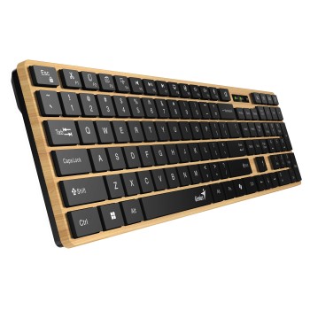 Genius Keyboard Wireless & BT AI Hot Keys Nordic Pine Style SlimStar 7250BT Genius Keyboard Wireless & BT AI Hot Keys Nordic Pine Style SlimStar 7250BT