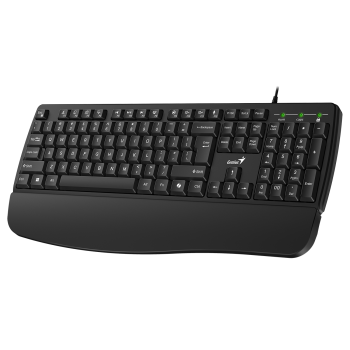 Genius Keyboard Wired AI with Palm Rest KB-123 English Genius Keyboard Wired AI with Palm Rest KB-123 English