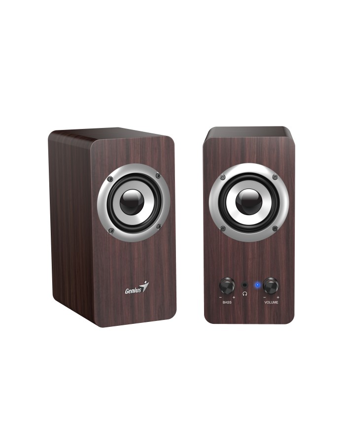 Genius PC Speakers 2.0 16W SP-HF400 Brown Wood