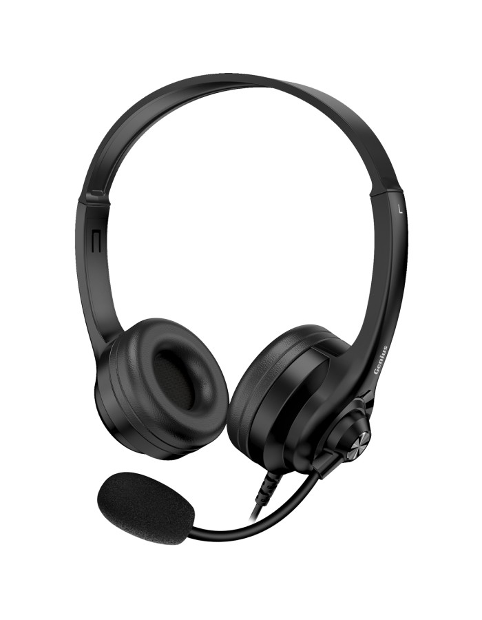 Genius PC Headset USB-A InLine Control & Ultra Soft Foam Cushions HS-235U AI