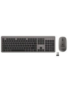 Unitek IT Keyboard & Mouse Combo Wireless 2.4GHz English SlimDuo T054 Space Grey Unitek IT Keyboard & Mouse Combo Wireless 2.4GHz English SlimDuo T054 Space Grey