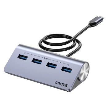 Unitek USB-C Hub 4xUSB-A 5Gbps & USB-C Power Port & 80cm Cable H1337B Unitek USB-C Hub 4xUSB-A 5Gbps & USB-C Power Port & 80cm Cable H1337B