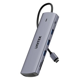 Unitek D1113B USB-C Hub USB3.0 HDMI/VGA, Gigabit Lan, SD Card, Audio & PD100W