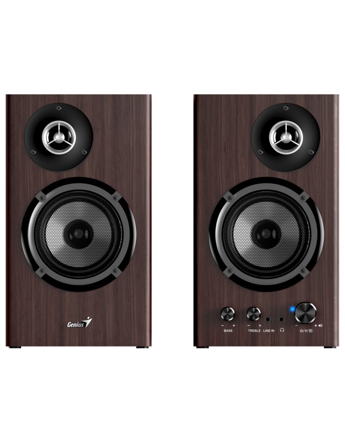 Genius PC Speakers 2.0 50W Aux & BT SP-HF1812BT Brown Wood Genius PC Speakers 2.0 50W Aux & BT SP-HF1812BT Brown Wood
