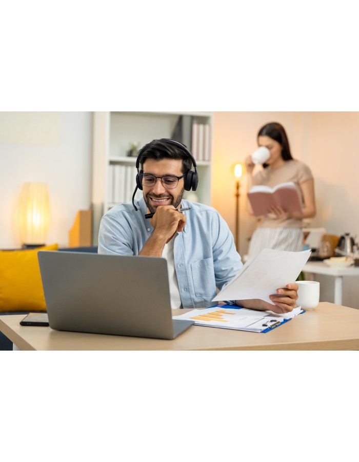 Yealink Headset Wireless Dual-Mode DECT/Bluetooth 4-Mic NC with ANC & Basestation WH68 Workstation Teams Yealink Headset Wireless Dual-Mode DECT/Bluetooth 4-Mic NC with ANC & Basestation WH68 Workstation Teams