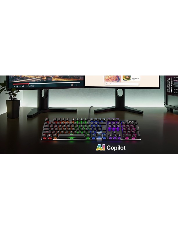 Genius Gaming Keyboard Mechanical Full Size Backlit Brown Switches K12 Genius Gaming Keyboard Mechanical Full Size Backlit Brown Switches K12