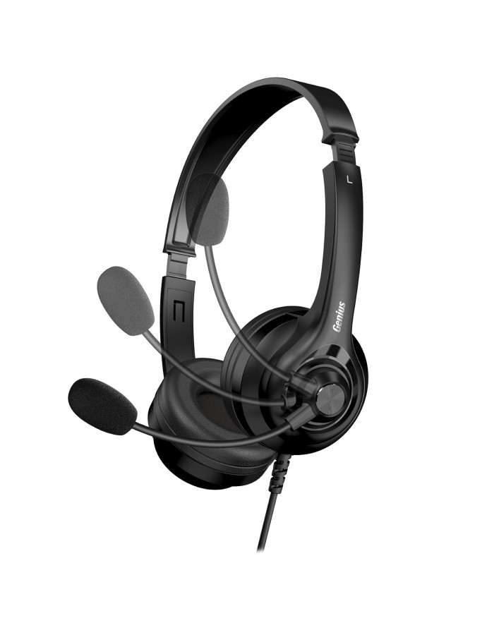 Genius PC Headset USB-A InLine Control & Ultra Soft Foam Cushions HS-235U AI