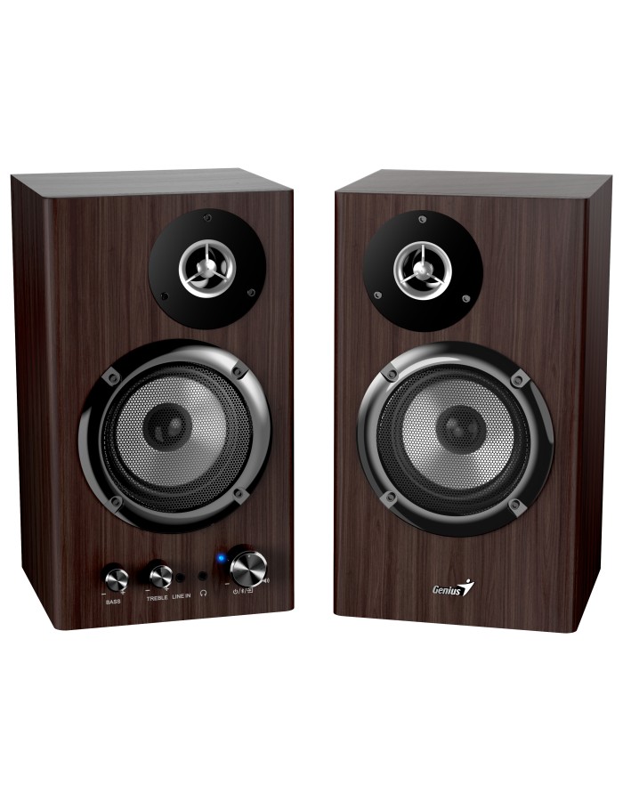 Genius PC Speakers 2.0 50W Aux & BT SP-HF1812BT Brown Wood Genius PC Speakers 2.0 50W Aux & BT SP-HF1812BT Brown Wood