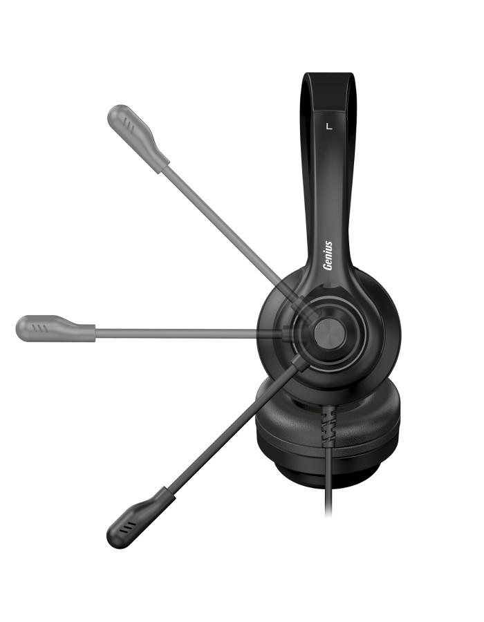 Genius PC Headset USB-A InLine Control & Ultra Soft Foam Cushions HS-235U AI