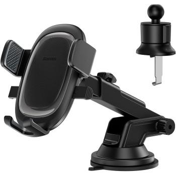 Baseus Car Holder Dash/Wind Gravity Telescopic Suction UltraControl Pro Series Black