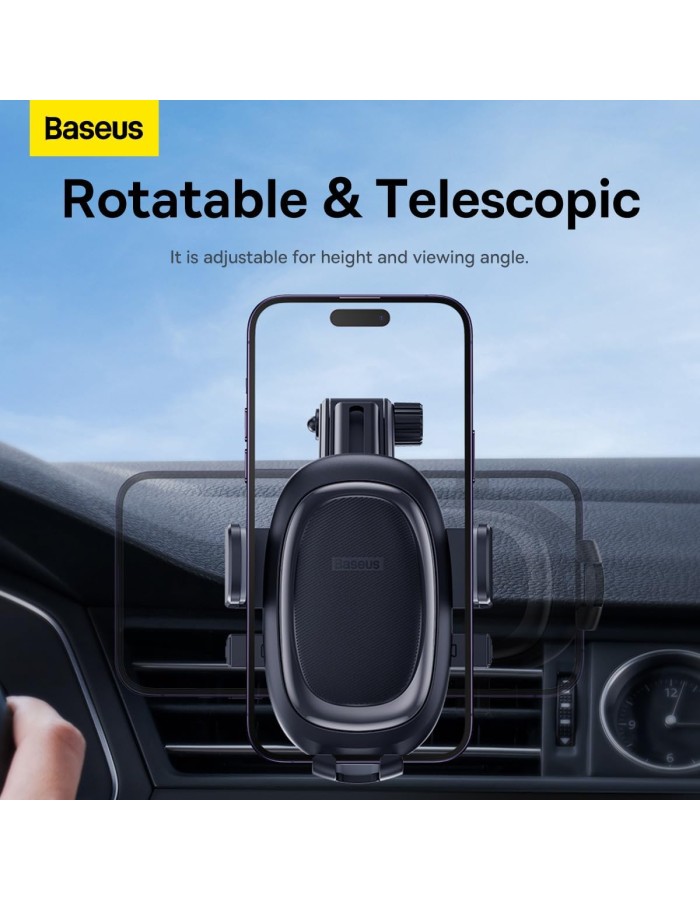 Baseus Car Holder Dash/Wind Gravity Telescopic Suction UltraControl Pro Series Black Baseus Car Holder Dash/Wind Gravity Telescopic Suction UltraControl Pro Series Black