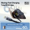 Baseus Car Charger 30W VR2 with Retractable Cable Black Baseus Car Charger 30W VR2 with Retractable Cable Black