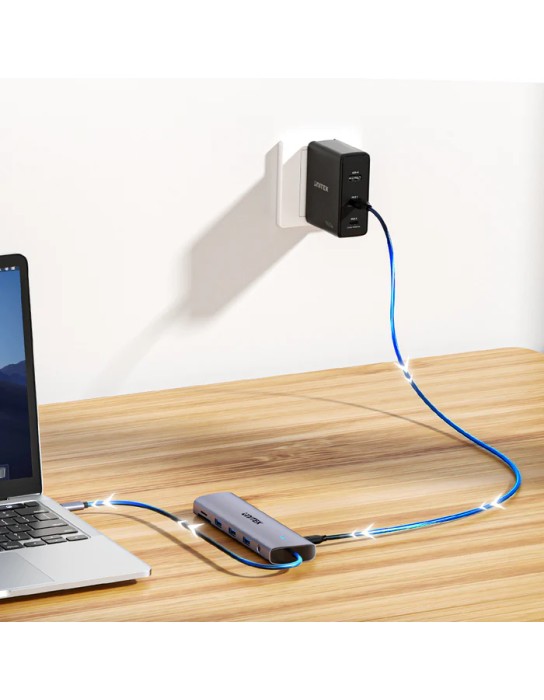 Unitek D1113B USB-C Hub USB3.0 HDMI/VGA, Gigabit Lan, SD Card, Audio & PD100W