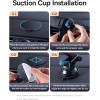 Baseus Car Holder Dash/Wind Gravity Telescopic Suction UltraControl Pro Series Black Baseus Car Holder Dash/Wind Gravity Telescopic Suction UltraControl Pro Series Black