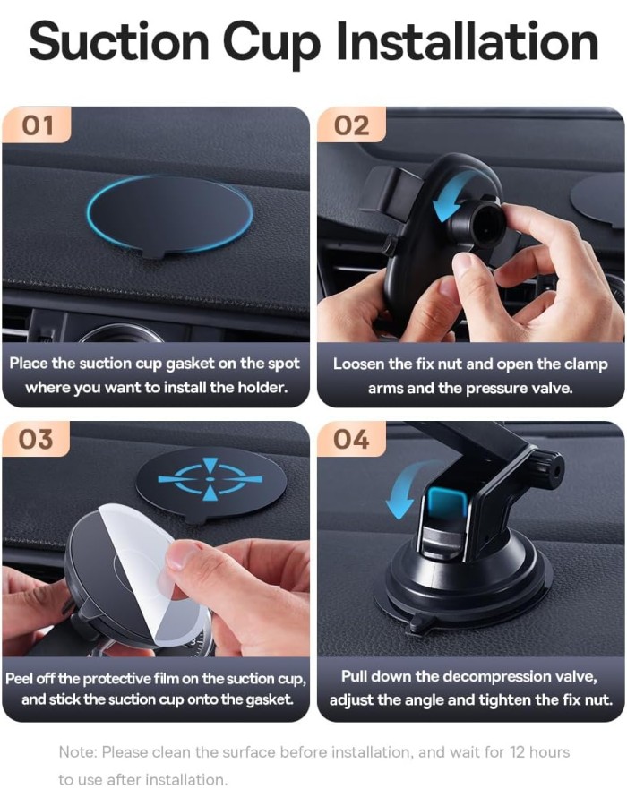 Baseus Car Holder Dash/Wind Gravity Telescopic Suction UltraControl Pro Series Black Baseus Car Holder Dash/Wind Gravity Telescopic Suction UltraControl Pro Series Black