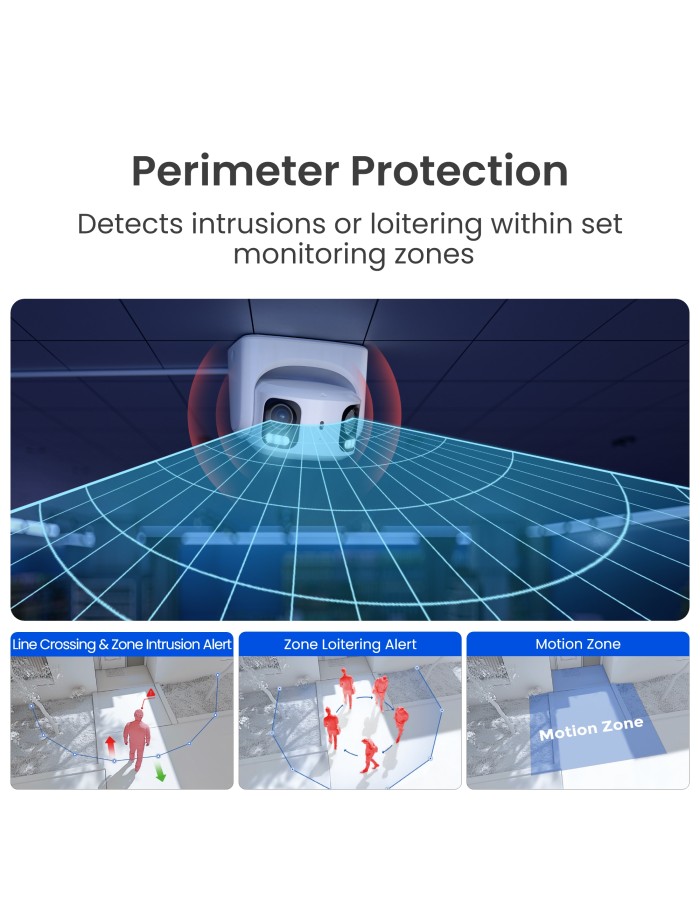 Reolink PRO IP POE Dual Illumination 16.0MP Dome 2.8mm Dual Camera SED RP-PCT16MD