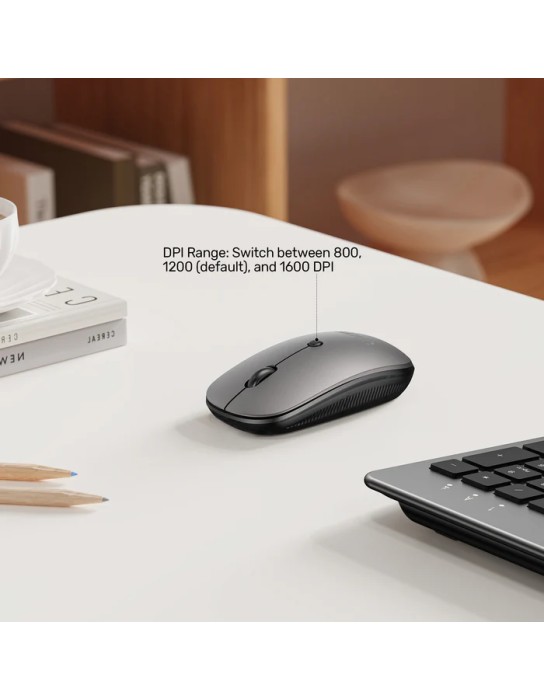 Unitek IT Keyboard & Mouse Combo Wireless 2.4GHz English SlimDuo T054 Space Grey Unitek IT Keyboard & Mouse Combo Wireless 2.4GHz English SlimDuo T054 Space Grey