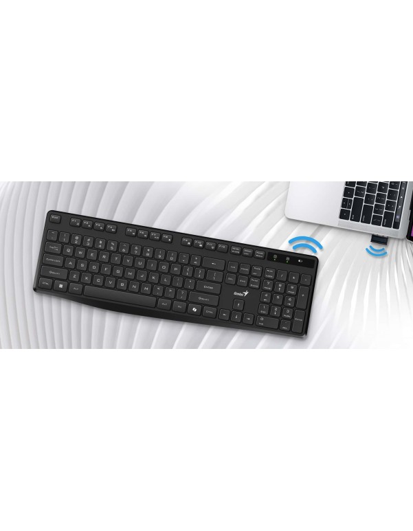 Genius Keyboard Wireless AI Silent & Low Profile KB-7200 English Genius Keyboard Wireless AI Silent & Low Profile KB-7200 English