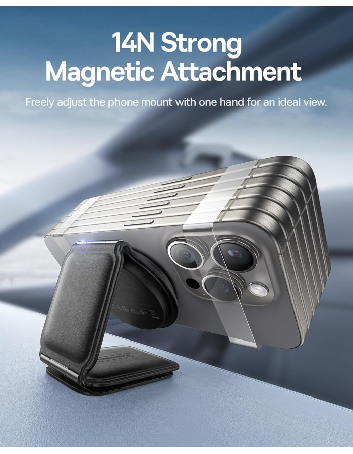 Baseus Car Charger Wireless Dash Magnetic PrimeTrip Series C02 Black
