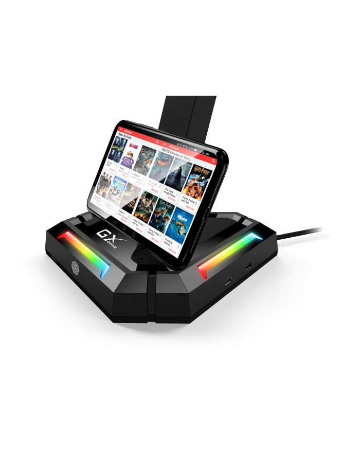 Genius Gaming Headphone LED Stand with USB Hub GX-UH100