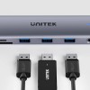 Unitek D1113B USB-C Hub USB3.0 HDMI/VGA, Gigabit Lan, SD Card, Audio & PD100W