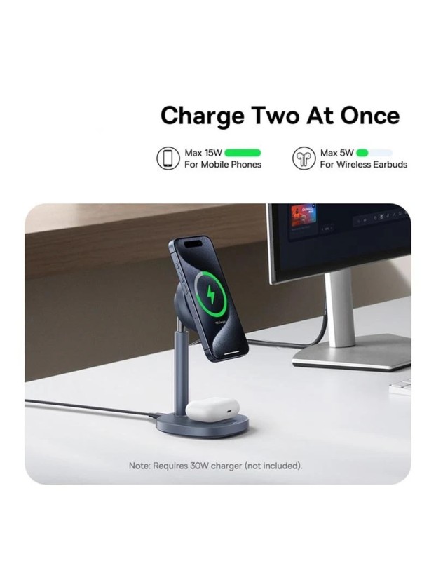 Baseus Orbit 2 Pro Air-Cooled Qi2 20W Desktop Wireless Charger (15W for Phone + 5W for Earphones) Baseus Orbit 2 Pro Air-Cooled Qi2 20W Desktop Wireless Charger (15W for Phone + 5W for Earphones)