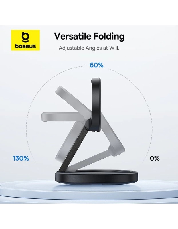 Baseus Charger Desktop Wireless 15W Qi2 Incl Cable+20W Charger ENERFILL FF11 Baseus Charger Desktop Wireless 15W Qi2 Incl Cable+20W Charger ENERFILL FF11