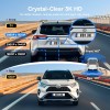 Baseus Car Dashcam Front 3K + Back 1080p Kit GPS+Solar PrimeTrip VD1 Black