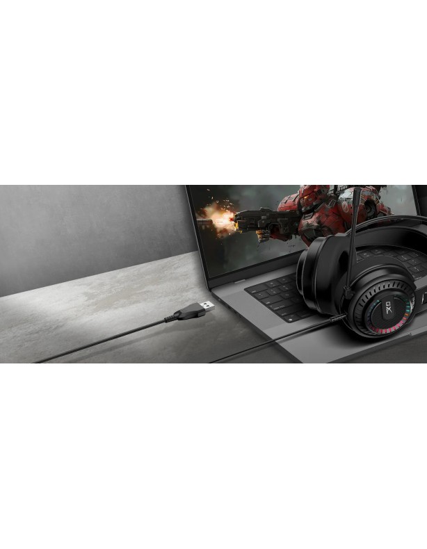 Genius Gaming Headset USB RGB Stereo 50mm HS-GX570U Genius Gaming Headset USB RGB Stereo 50mm HS-GX570U