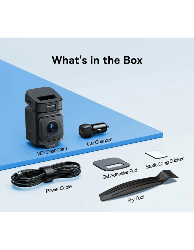 Baseus Car Dashcam Front 3K GPS+Solar PrimeTrip VD1 Black