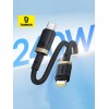 Baseus Cable USB-C to USB-C Dura Braided 1.0m 240W Black Baseus Cable USB-C to USB-C Dura Braided 1.0m 240W Black