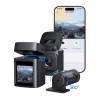 Baseus Car Dashcam Front 3K + Back 1080p Kit GPS+Solar PrimeTrip VD1 Black