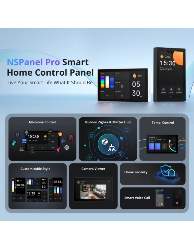 Sonoff Wifi Smart NS Panel Pro with Full Touch Display Grey 4.7Inch With Matter Sonoff Wifi Smart NS Panel Pro with Full Touch Display Grey 4.7Inch With Matter