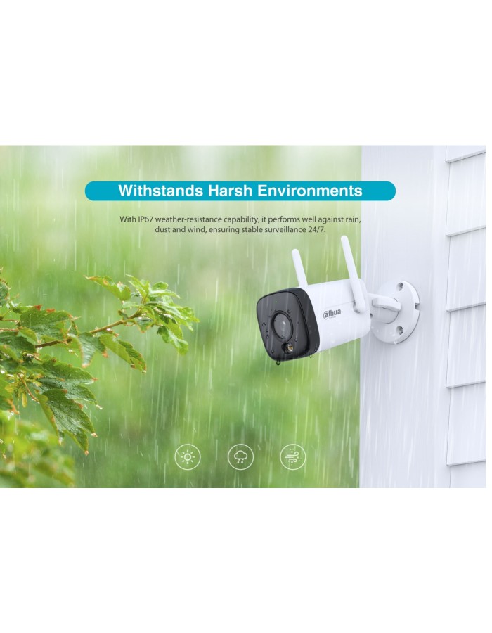 Dahua IP 5.0MP Wifi Bullet 2.8mm Dual Illumination HFW1539DTK1-SAW-IL Dahua IP 5.0MP Wifi Bullet 2.8mm Dual Illumination HFW1539DTK1-SAW-IL