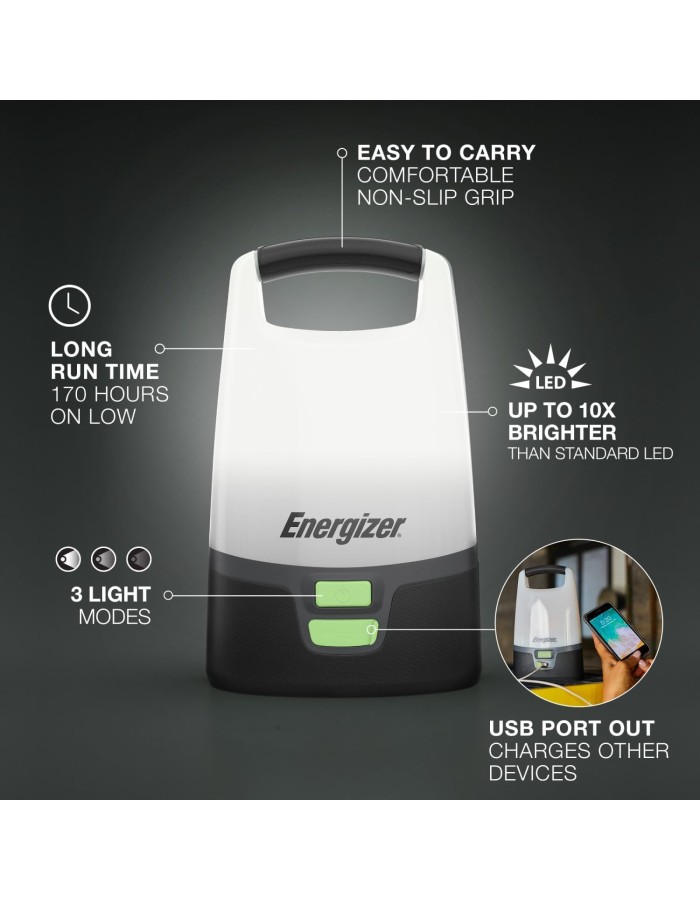 Energizer Vision USB Rechargeable Lantern 1200 Lumens Energizer Vision USB Rechargeable Lantern 1200 Lumens