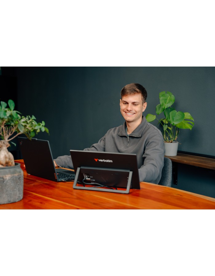 Verbatim Monitor Portable Touch 15.6" Full-HD USB-C LIGHT Series