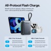 Vention Powerbank 10000mAh 45W Built-in USB-C & Lightning Cables FKMH0 Grey Vention Powerbank 10000mAh 45W Built-in USB-C & Lightning Cables FKMH0 Grey