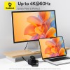 Baseus 7-in-1 USB Hub MagPro 15W 4K HDMI 2xUSB-A 1xUSB-C Card Reader PD100W Baseus 7-in-1 USB Hub MagPro 15W 4K HDMI 2xUSB-A 1xUSB-C Card Reader PD100W