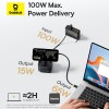 Baseus 7-in-1 USB Hub MagPro 15W 4K HDMI 2xUSB-A 1xUSB-C Card Reader PD100W Baseus 7-in-1 USB Hub MagPro 15W 4K HDMI 2xUSB-A 1xUSB-C Card Reader PD100W