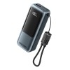 Vention Powerbank 10000mAh 22.5W Built-in USB-C Lanyard + Display FKOH0