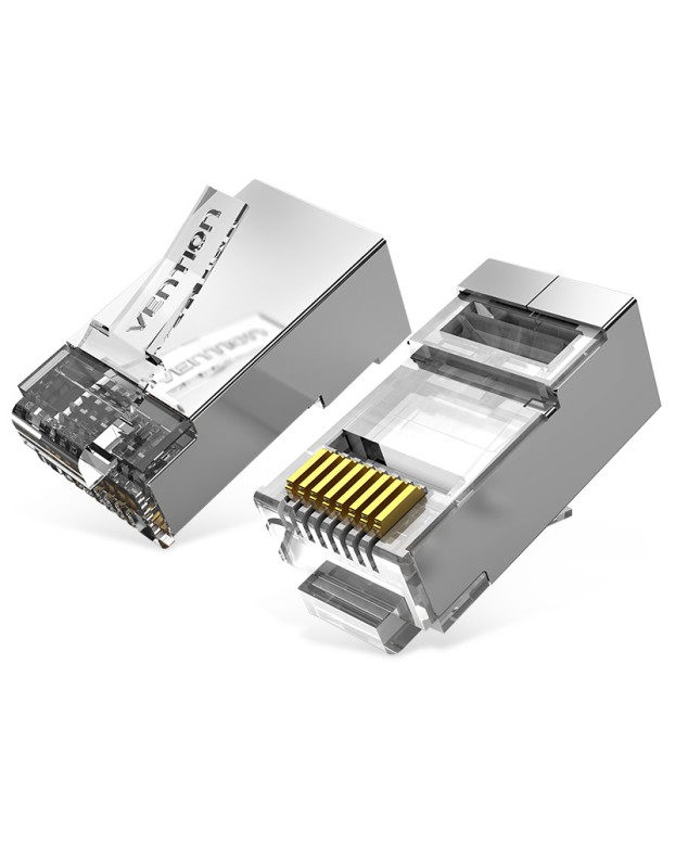 Vention NETWORK Connectors CAT6A FTP Modular Plug IDFR0-50 (50-Pack)