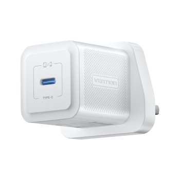 Vention Charger Wall GaN 20W 1xUSBC UK-Plug Mini White FEPW0-UK