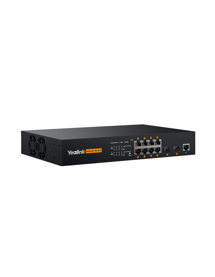 Yealink AV Pro Managed Switch 8-Port Gigabit PoE + 2SFP 130W RCHC80 Yealink AV Pro Managed Switch 8-Port Gigabit PoE + 2SFP 130W RCHC80