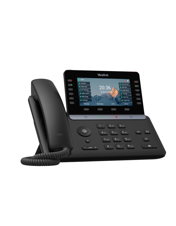 Yealink IP Phone Desktop PoE 5.5'' Gigabit, Color Screen, USB, Expansion, Bluetooth & Wi-Fi T85W